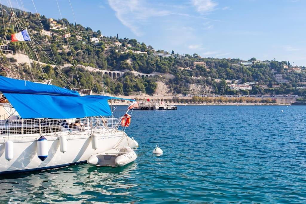 #40 Bright Sea View Suite For 6 2Mins Walk Port & Sea Villefranche-sur-Mer Buitenkant foto