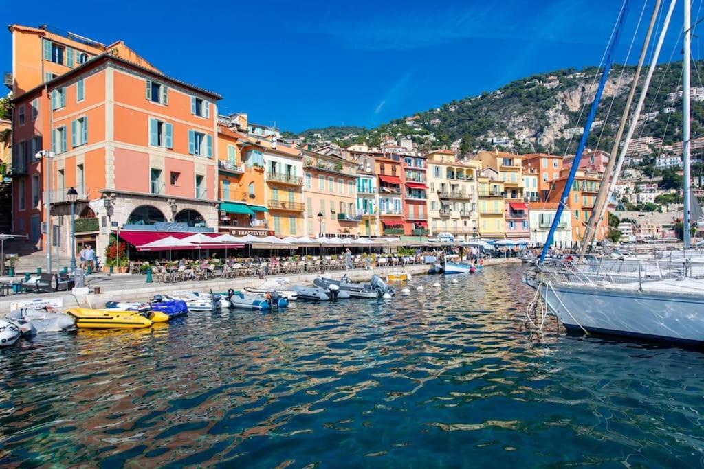 #40 Bright Sea View Suite For 6 2Mins Walk Port & Sea Villefranche-sur-Mer Buitenkant foto