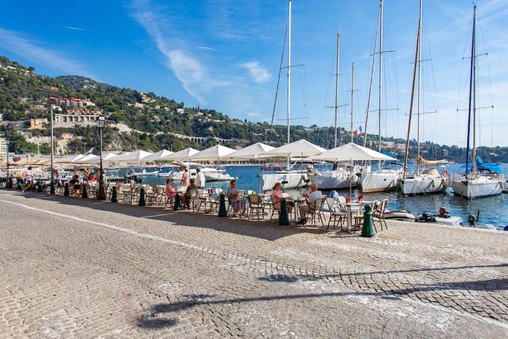 #40 Bright Sea View Suite For 6 2Mins Walk Port & Sea Villefranche-sur-Mer Buitenkant foto