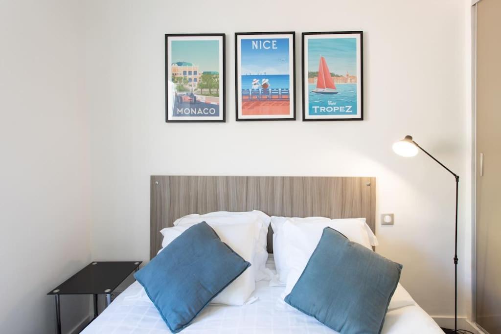 #40 Bright Sea View Suite For 6 2Mins Walk Port & Sea Villefranche-sur-Mer Buitenkant foto