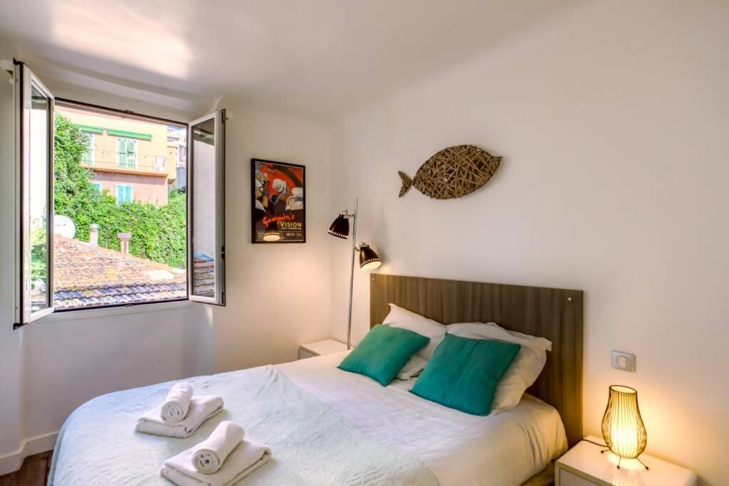 #40 Bright Sea View Suite For 6 2Mins Walk Port & Sea Villefranche-sur-Mer Buitenkant foto