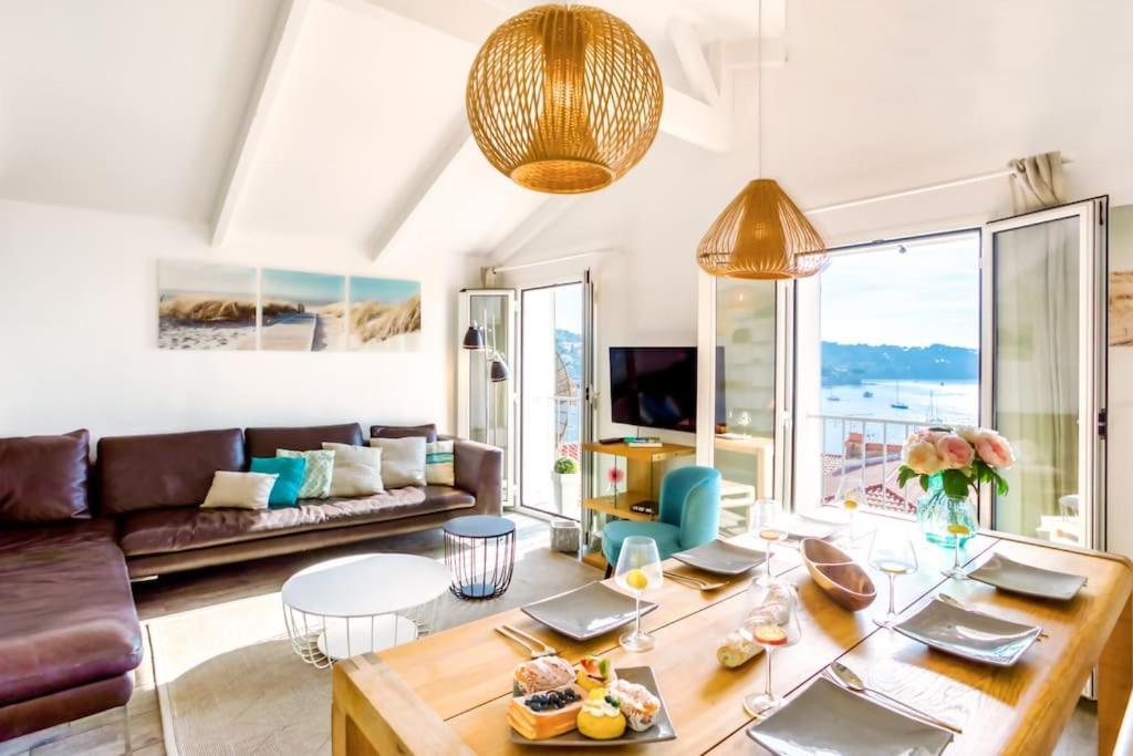 #40 Bright Sea View Suite For 6 2Mins Walk Port & Sea Villefranche-sur-Mer Buitenkant foto